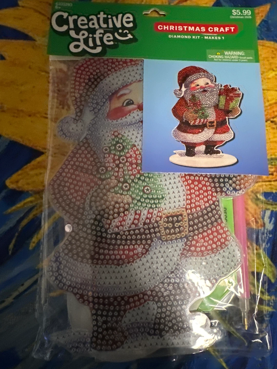 🏈 Creative Life Santa Christmas Diamond Kit