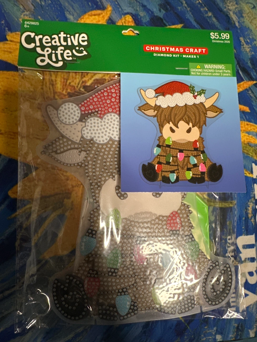 🏈 Creative Life Cow Diamond Art Christmas Craft Kit