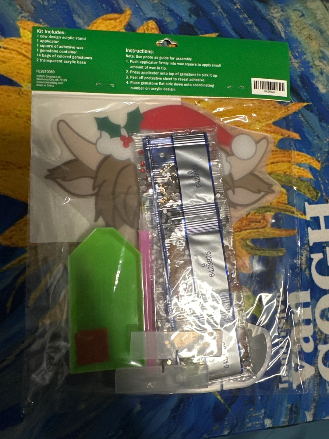 🏈 Creative Life Cow Diamond Art Christmas Craft Kit - photo 2