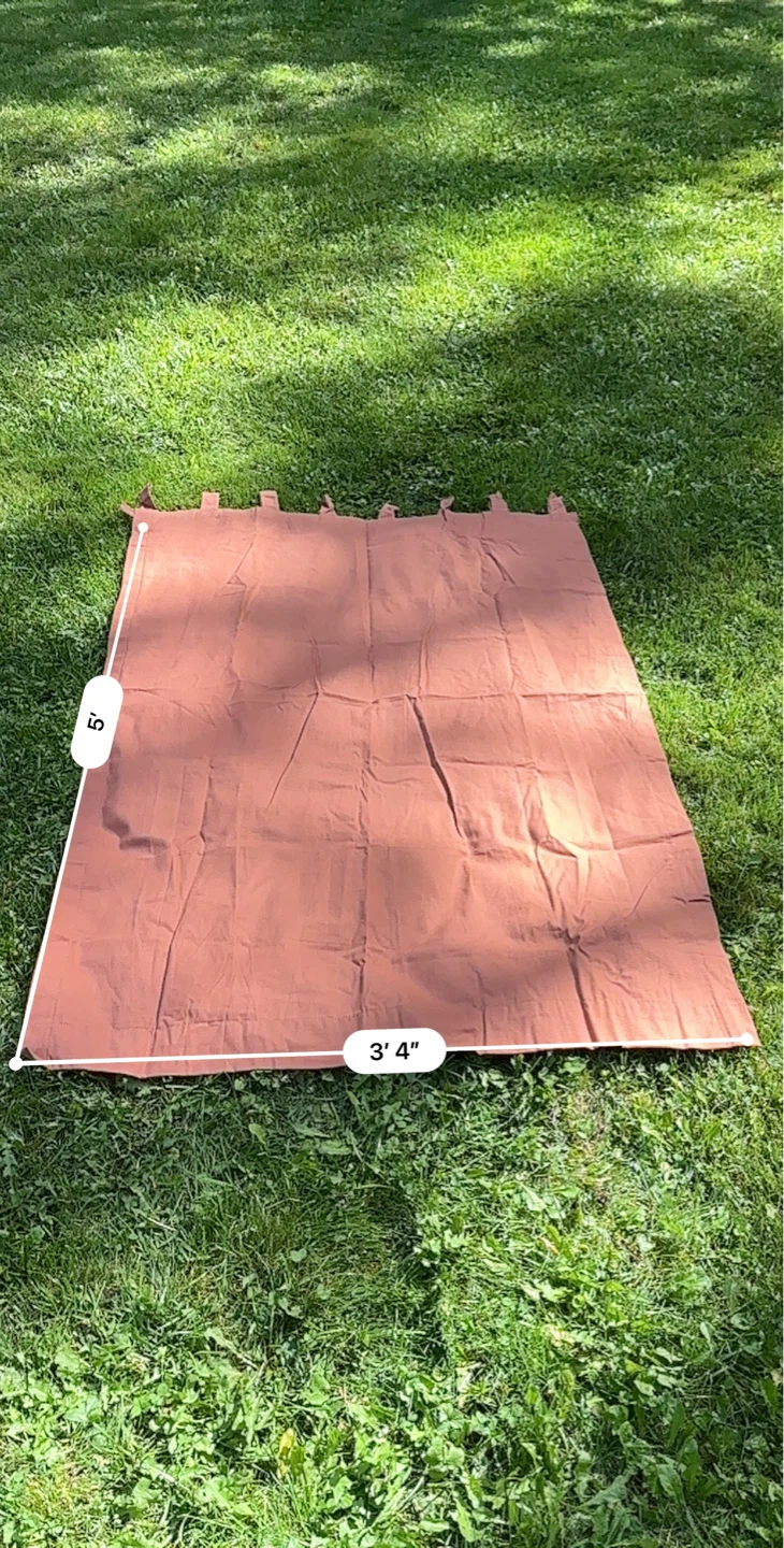 BN - Terracotta Tab Top Curtain