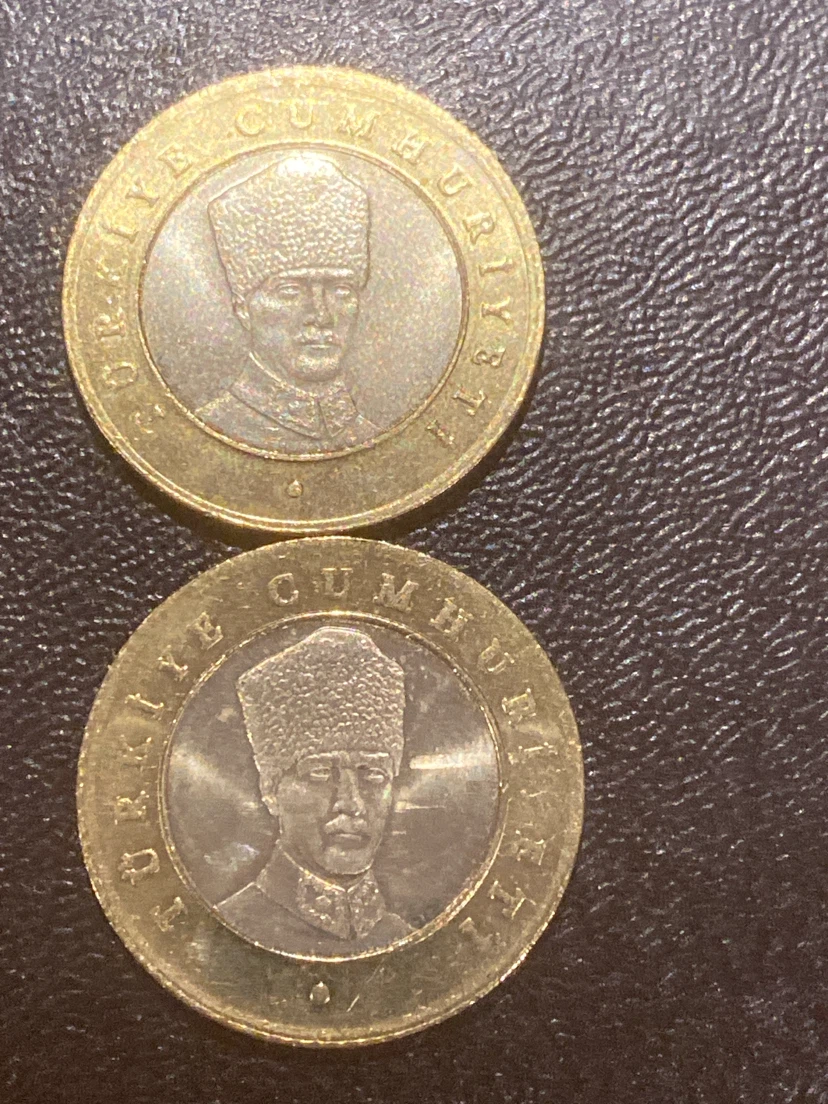 Two 2024 Turkish 5 Lira Coins