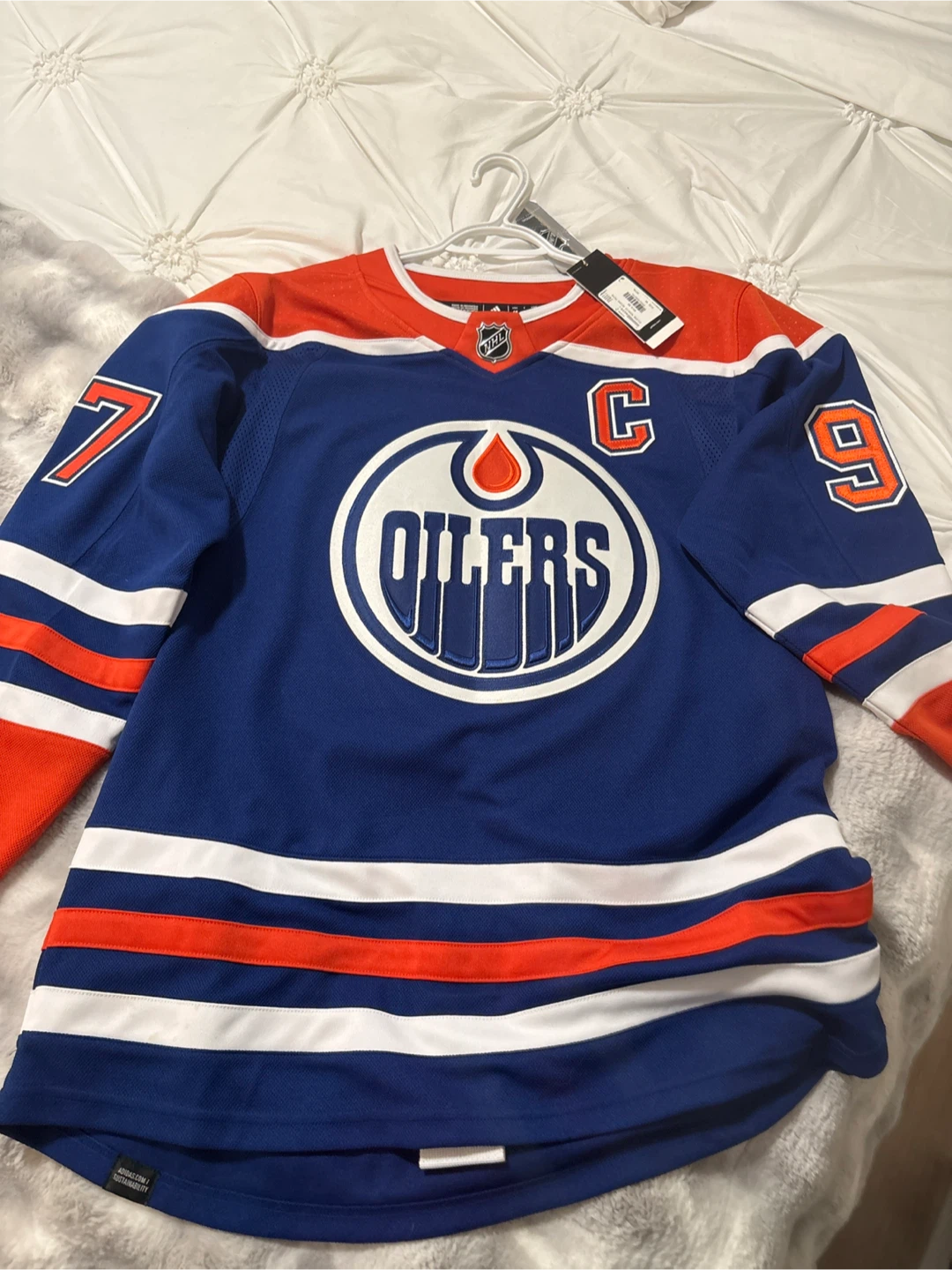 Adidas Edmonton Oilers McDavid Jersey Size 46