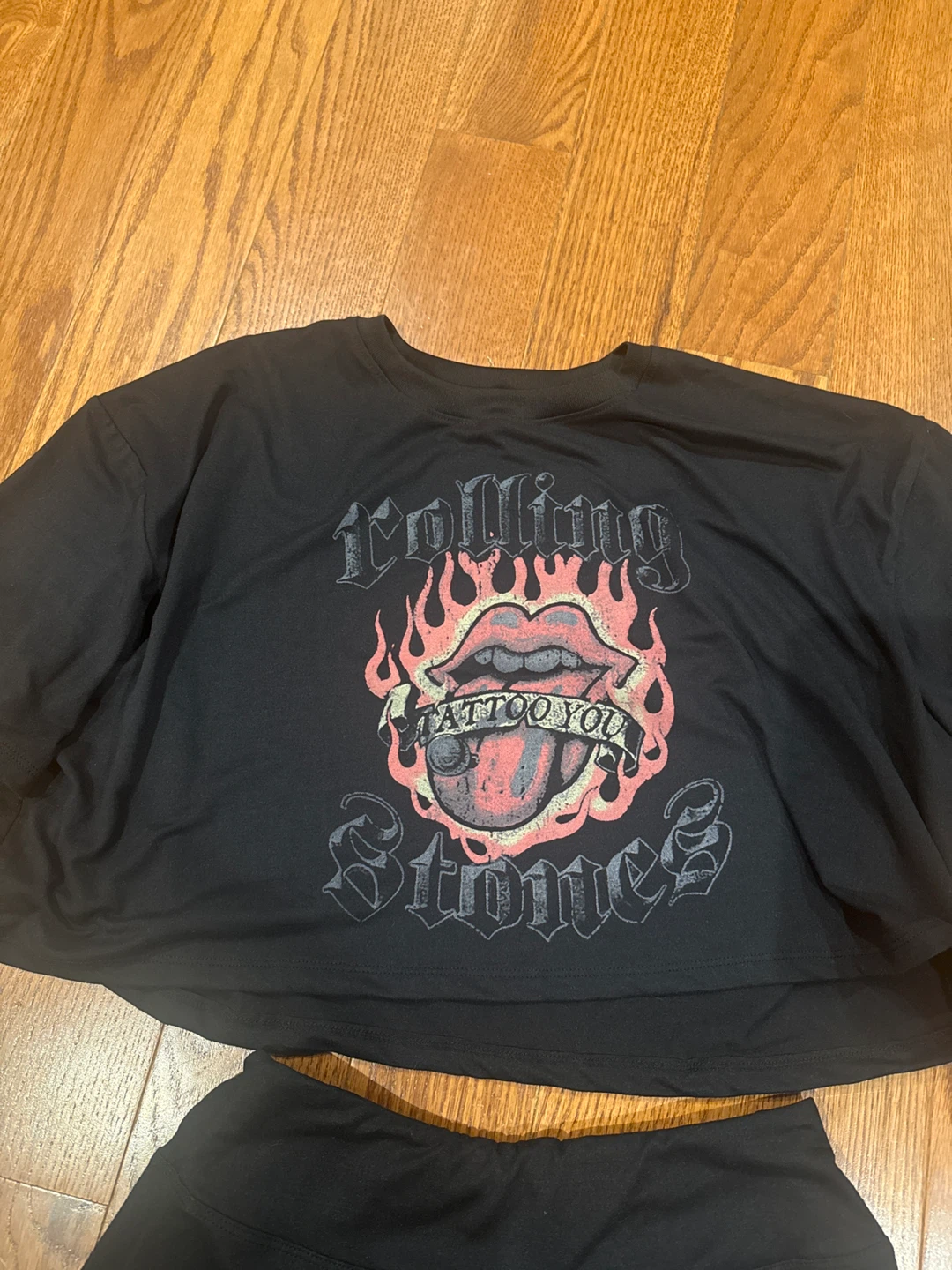 The Rolling Stones Tattoo You Crop Top and Shorts Set - photo 3