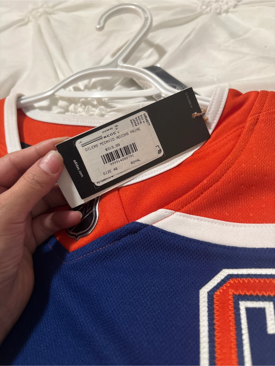 Adidas Edmonton Oilers McDavid Jersey Size 46 - photo 2