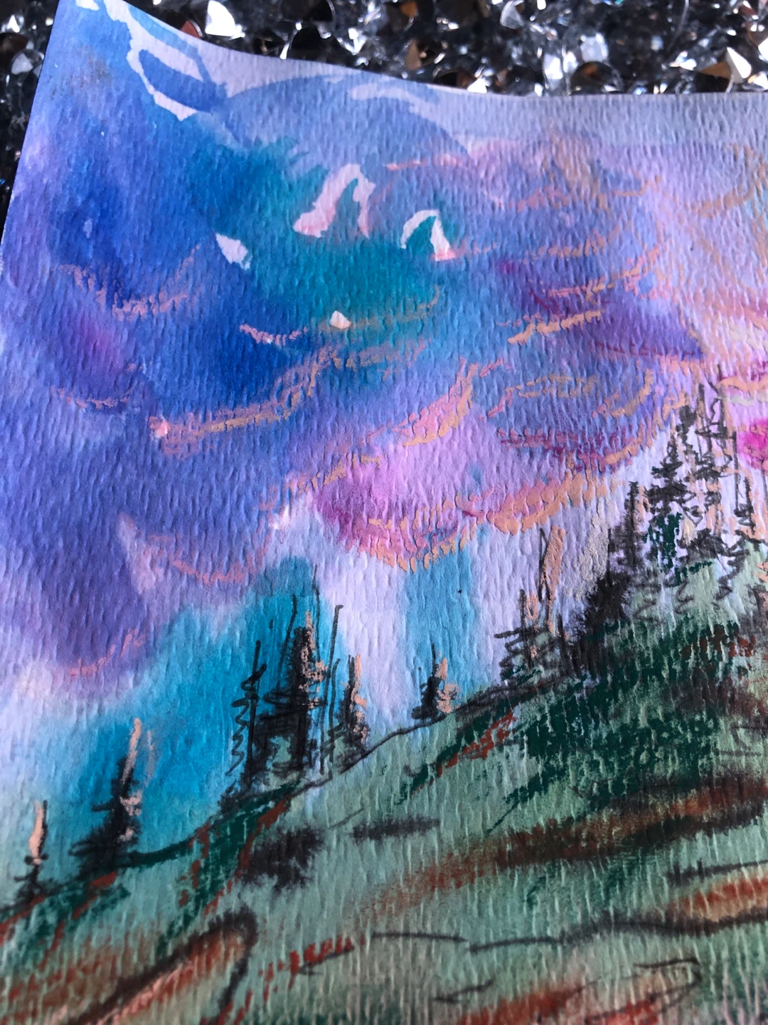 Original landscape painting 🏈 - photo 3