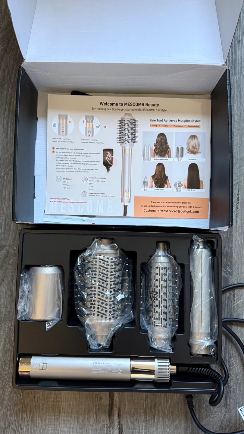 MESCOMB 5 in 1 Hair Styler and Dryer - photo 3