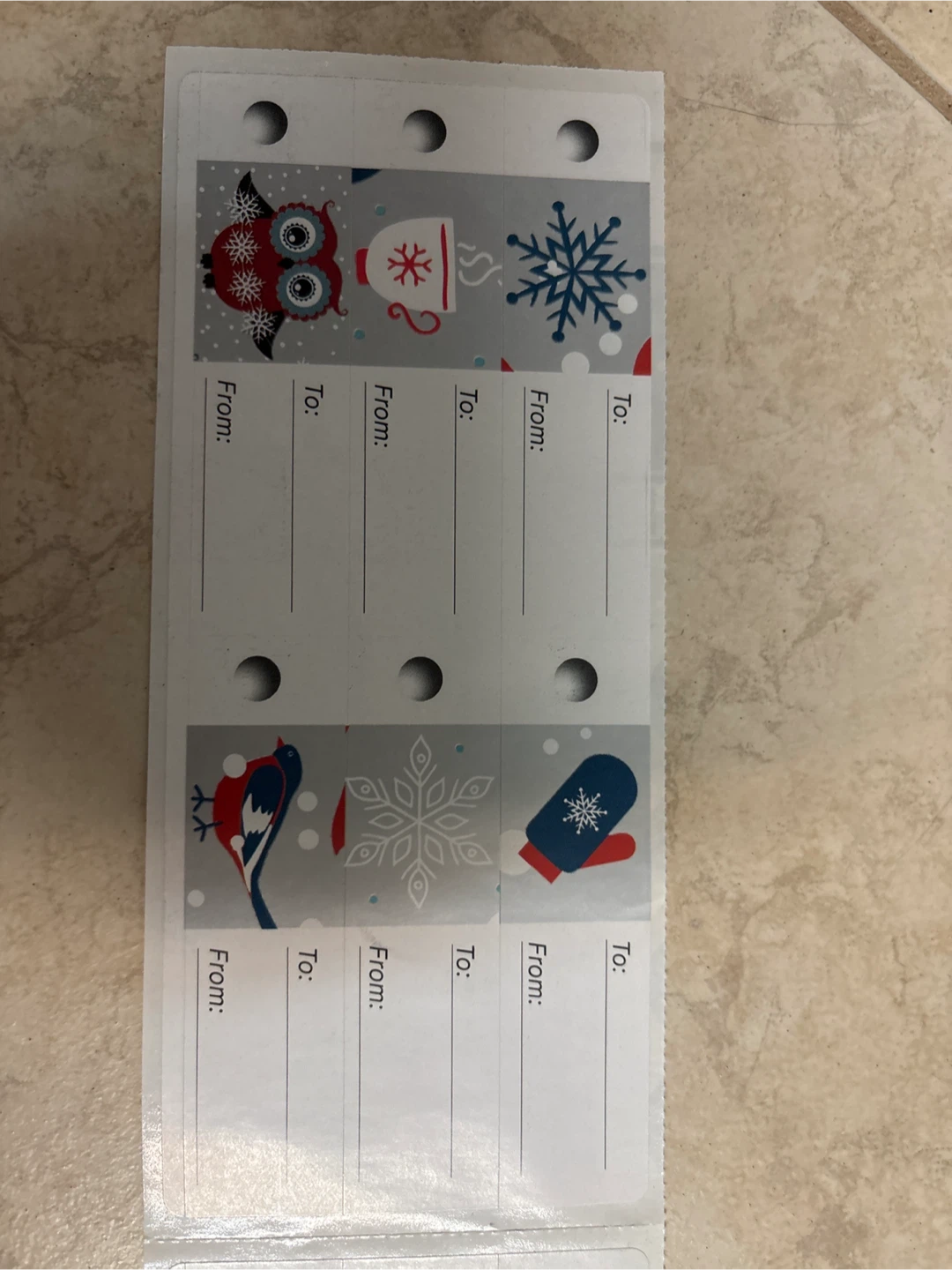 🏈 Holiday Winter Gift Tag stickers - photo 2