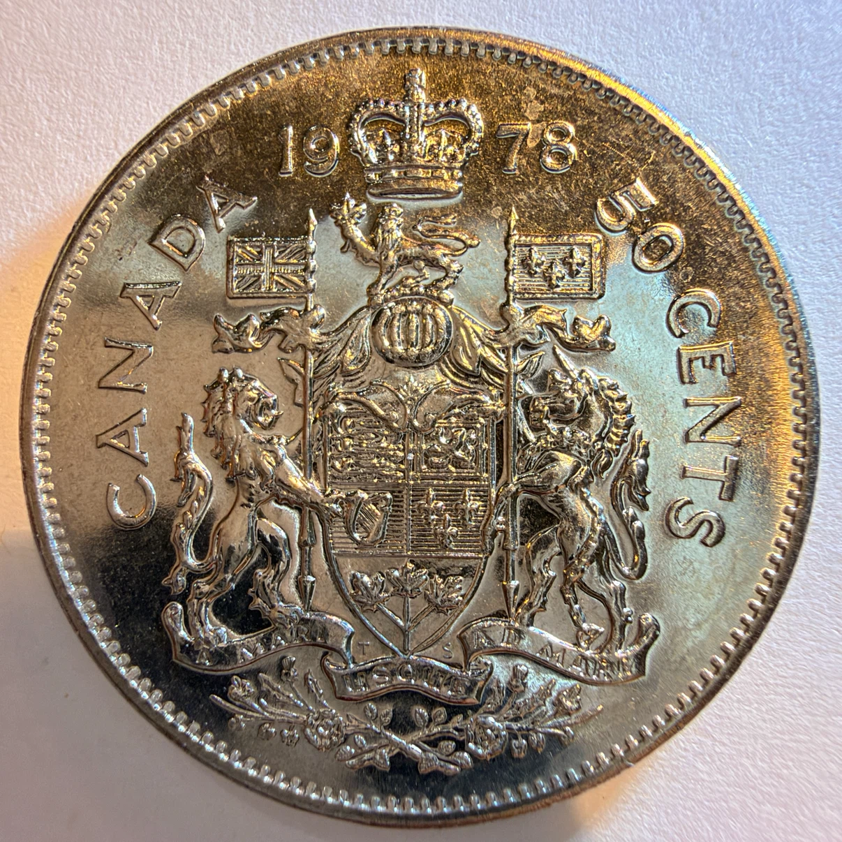 1978 Canadian 50-cent coin Square Jewls