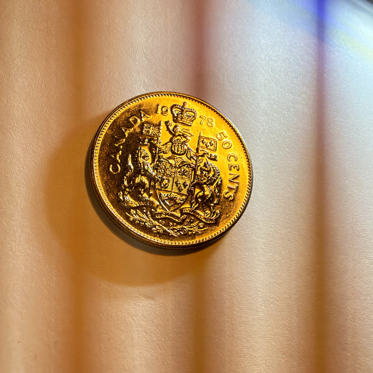 1978 Canadian 50-cent coin Square Jewls - photo 5