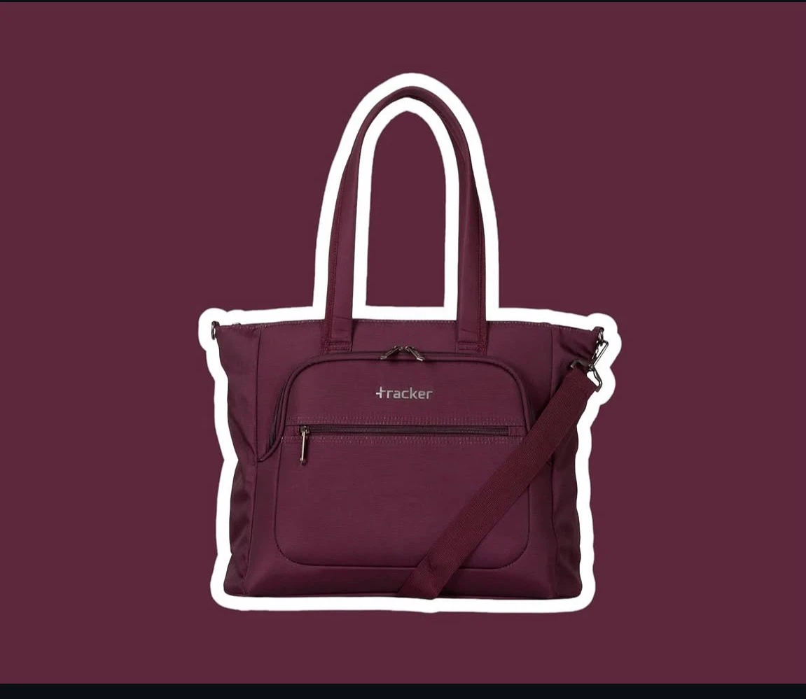 Tracker Verona collection Plum Tote Bag