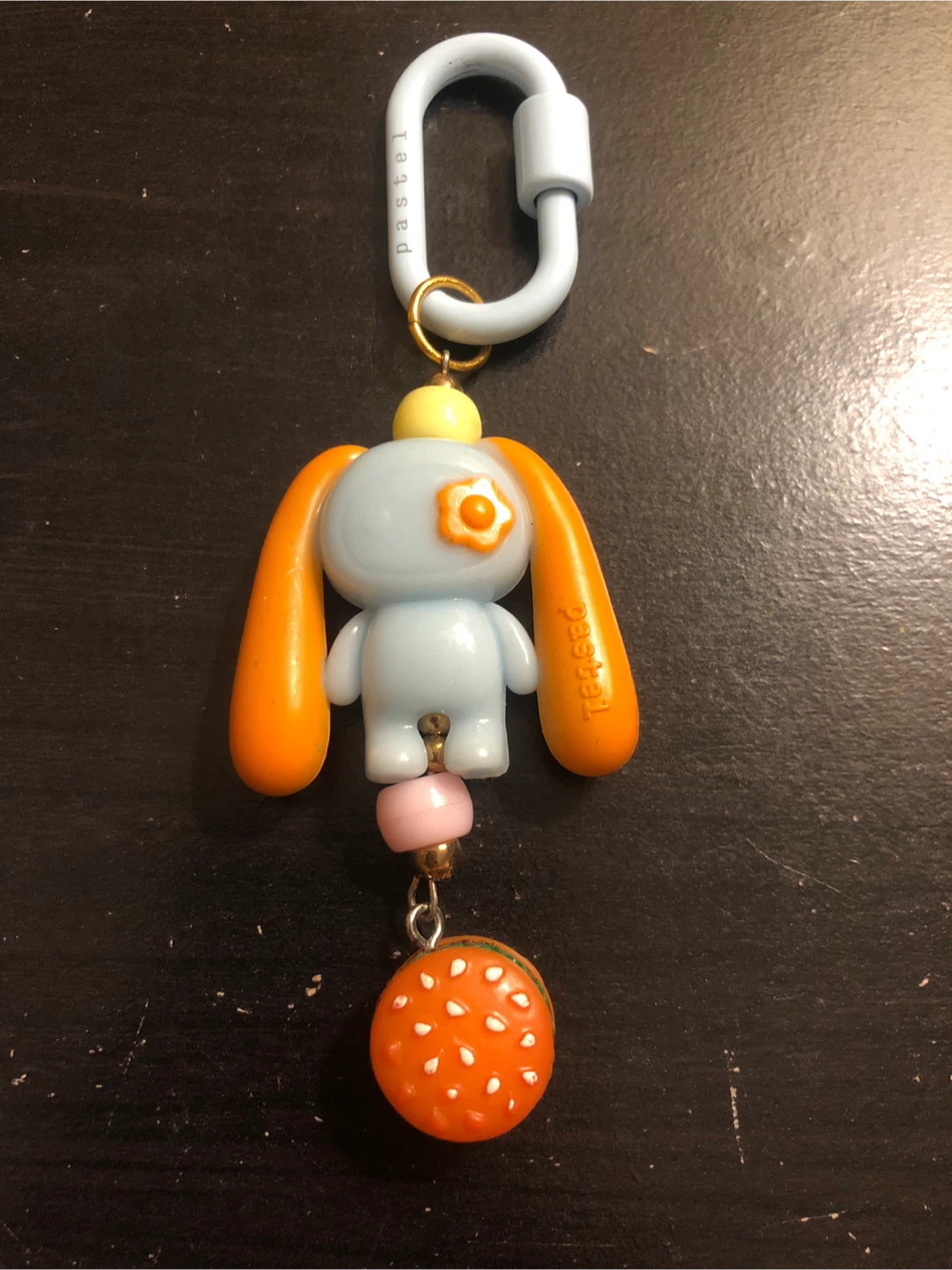 Pastel Bunny and Hamburger Keychain🏈