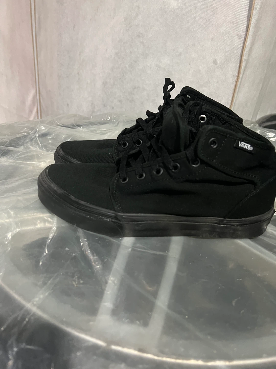 Black Vans Mid-Top Sneakers Men's 8 - photo 2