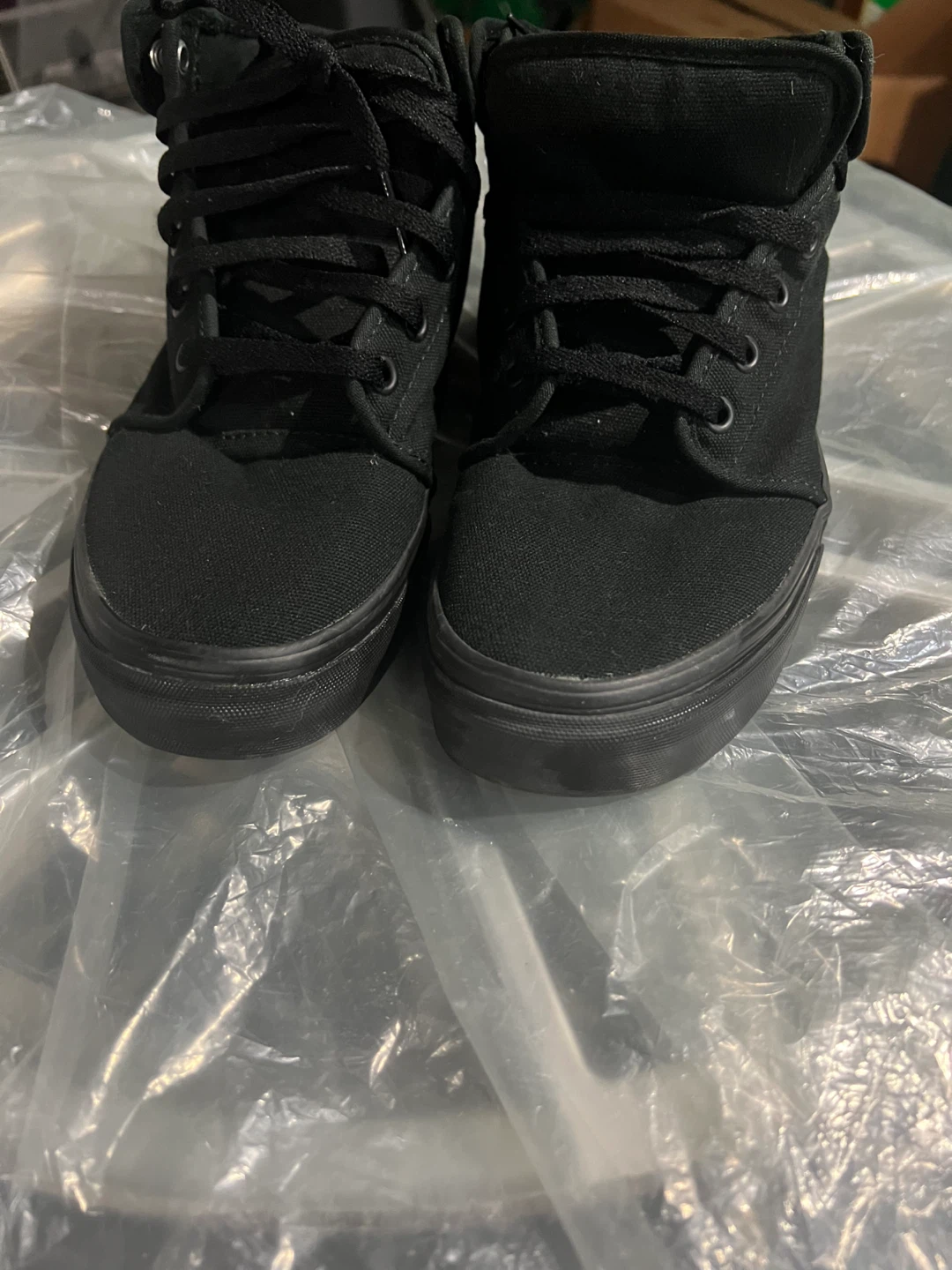 Black Vans Mid-Top Sneakers Men's 8 - photo 3