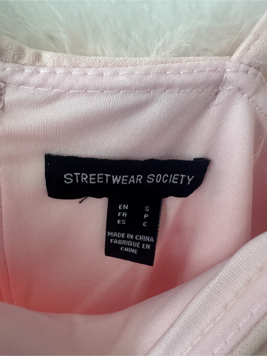 Streetwear Society Feather Trim Mini Dress - photo 2