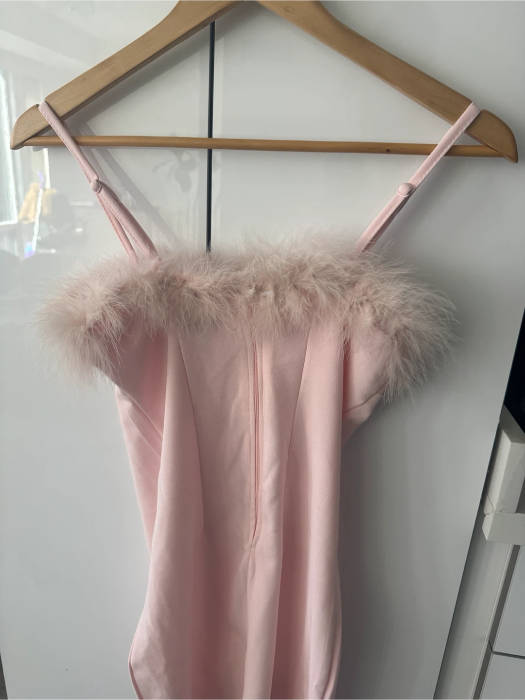 Streetwear Society Feather Trim Mini Dress - photo 3