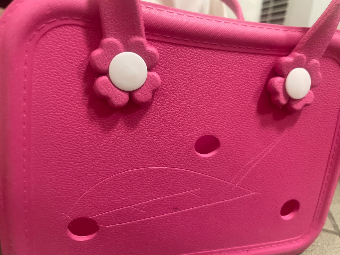 Pink Rubber Tote Bag🏈🏈
