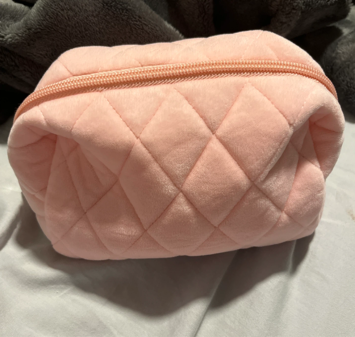 🏈Pink Quilted Cosmetic Pouch