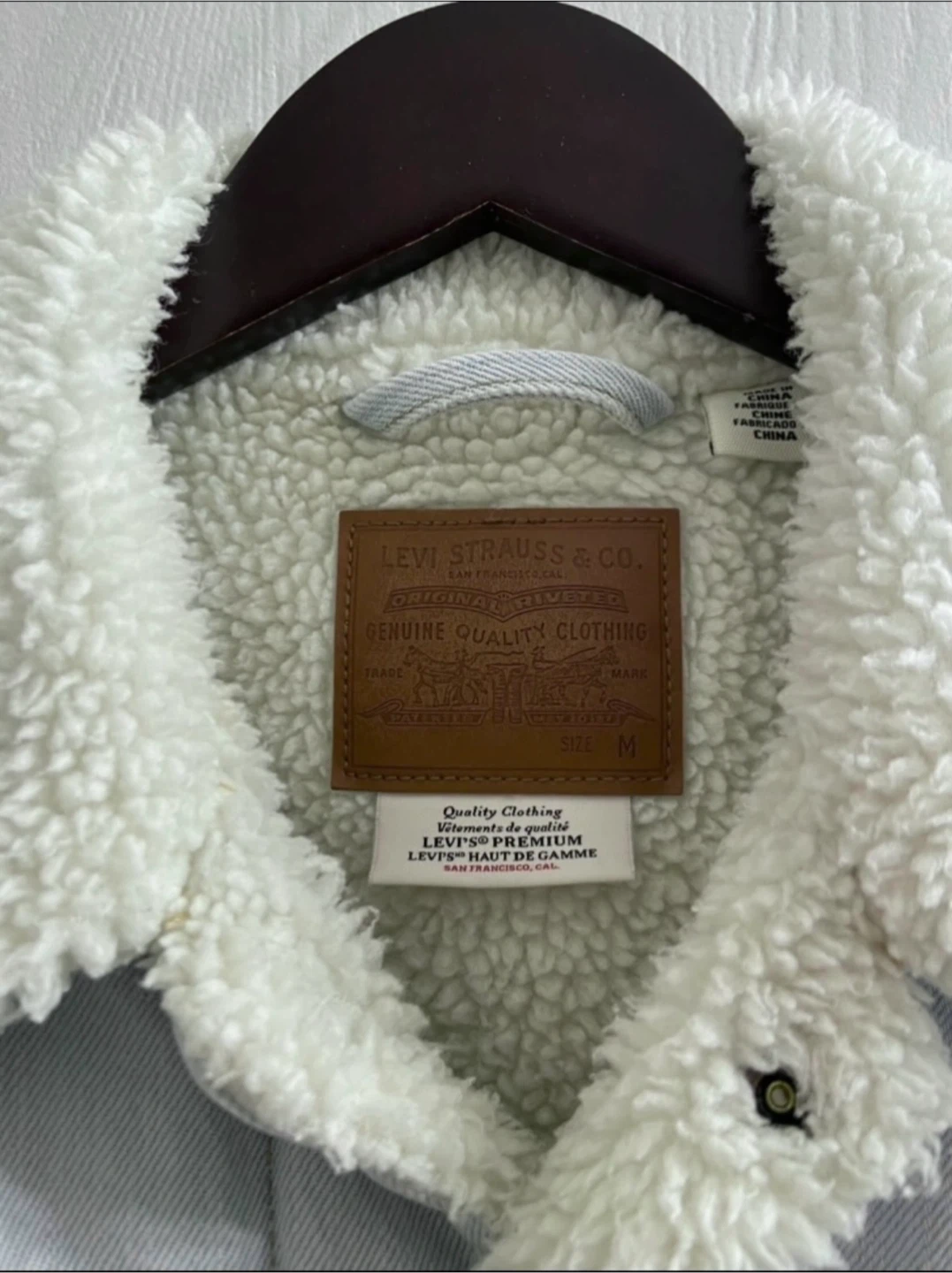 Levi's Sherpa Trucker Jacket - Light Wash - photo 2
