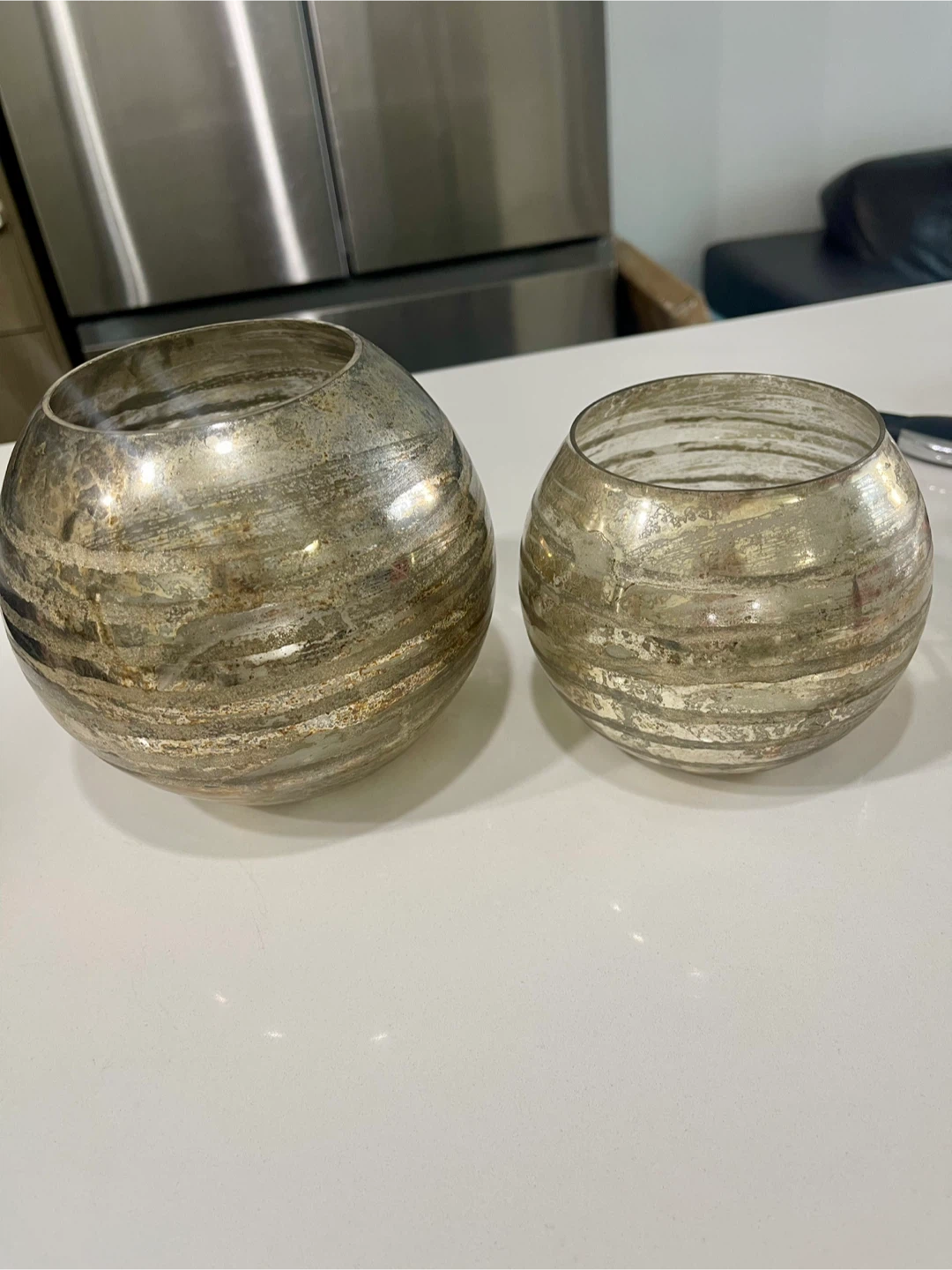 🏈Brassy silver home decor
