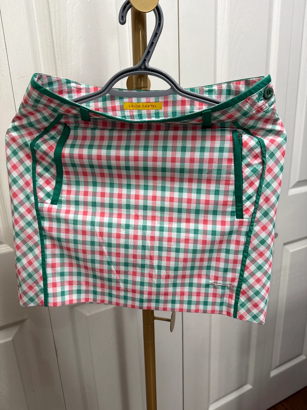 Louis Castel Gingham Golf Skirt