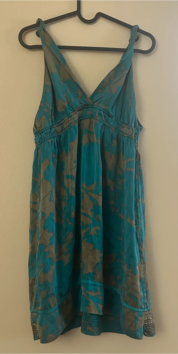 Halé Bob Silk Babydoll Sleeveless V-Neck Dress - photo 2