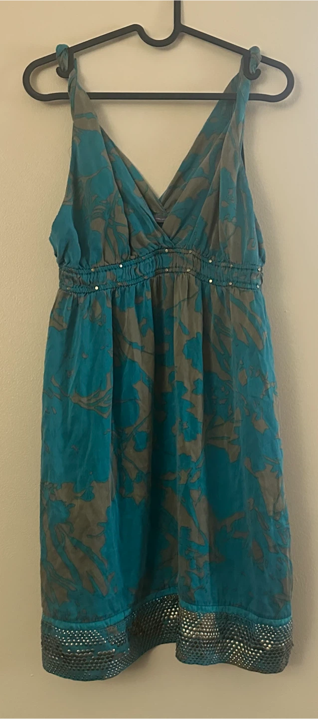 Halé Bob Silk Babydoll Sleeveless V-Neck Dress - photo 3