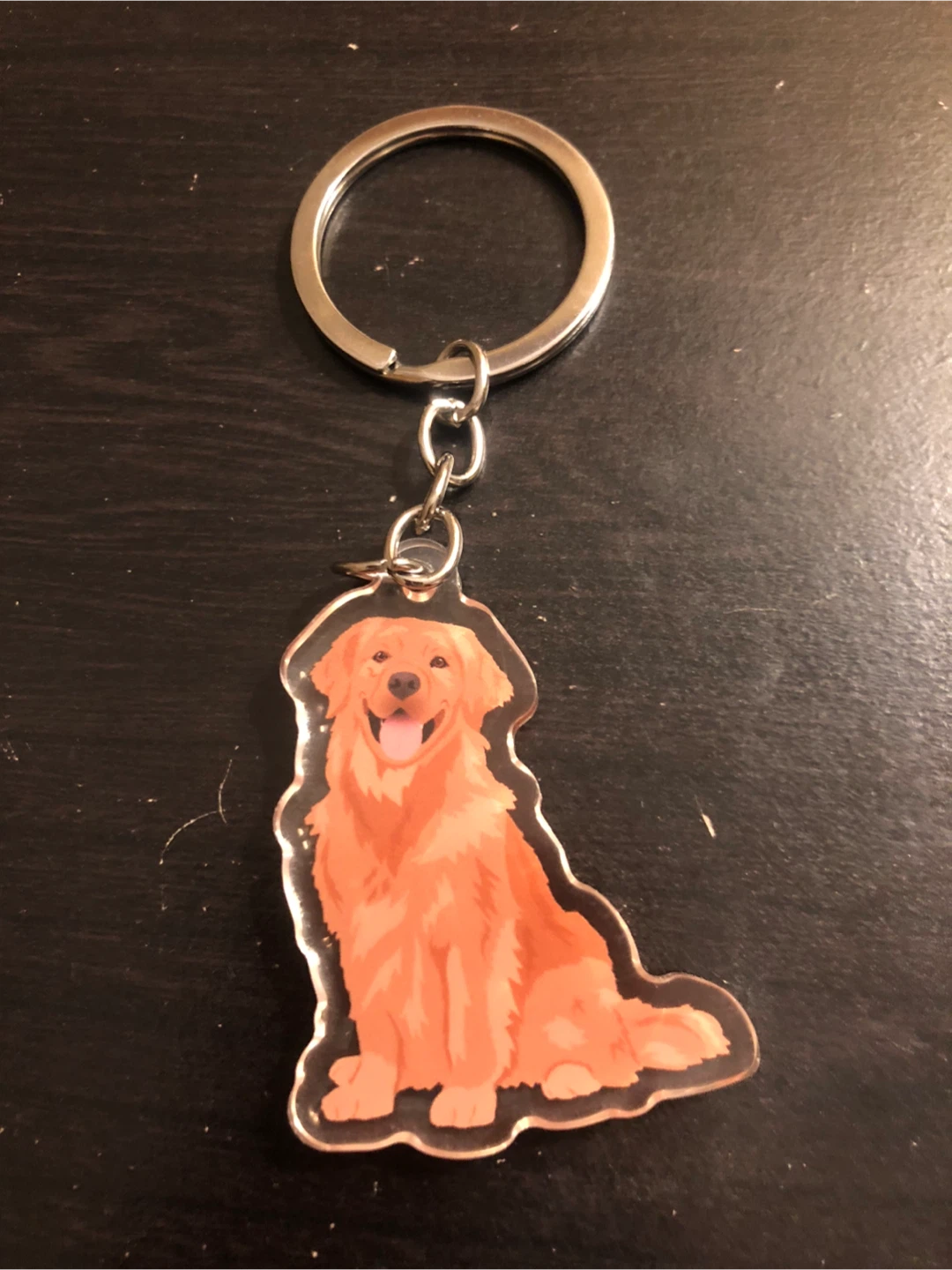 Golden Retriever Acrylic Keychain🏈