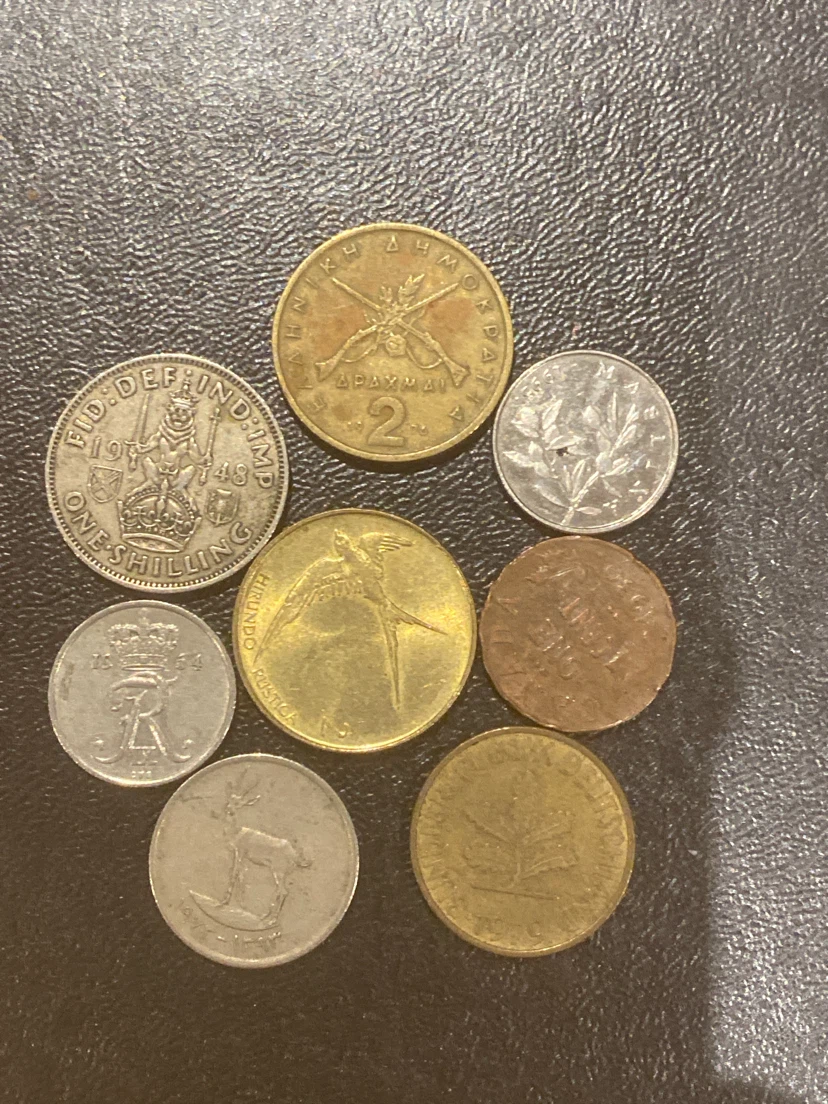 Collection of assorted world coins