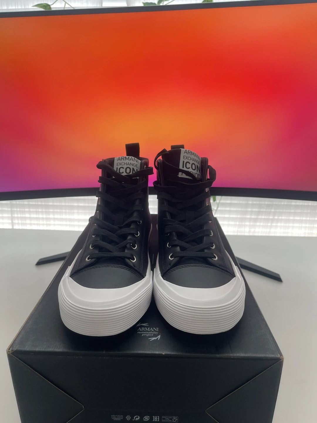 Armani Exchange High-Top Sneakers - photo 3