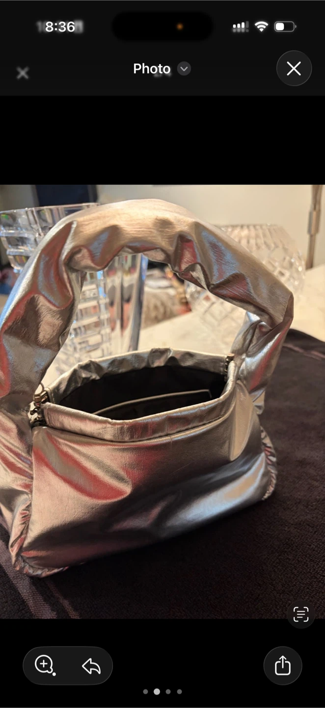 Silver Metallic Handbag - photo 3