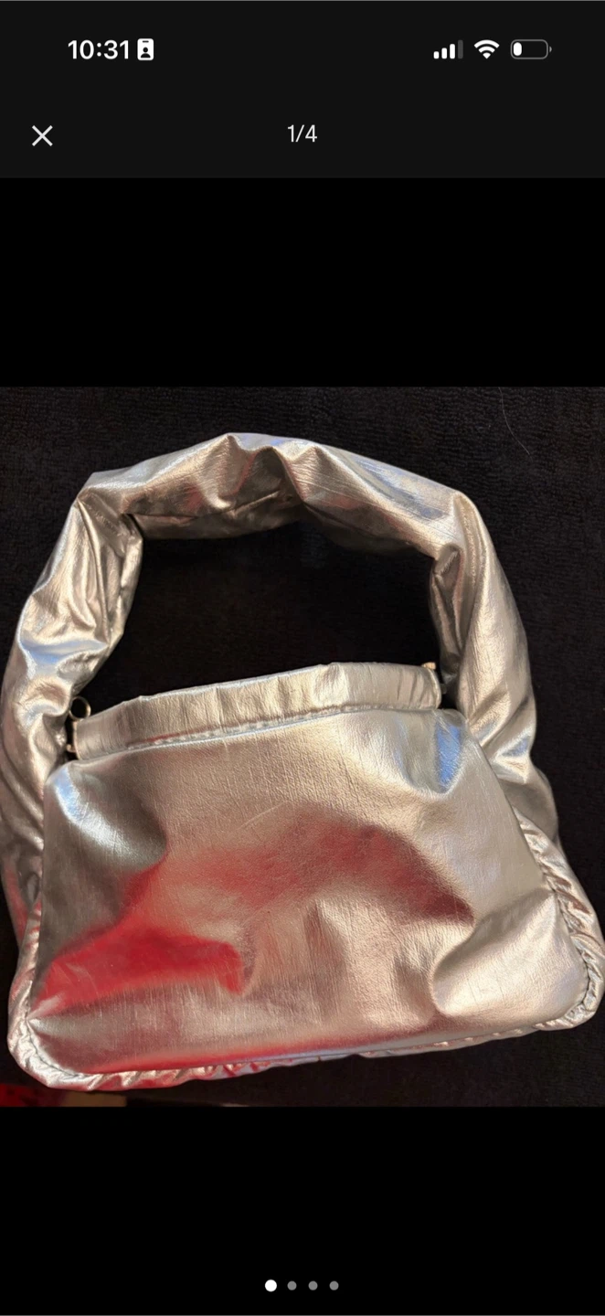 Silver Metallic Handbag - photo 4