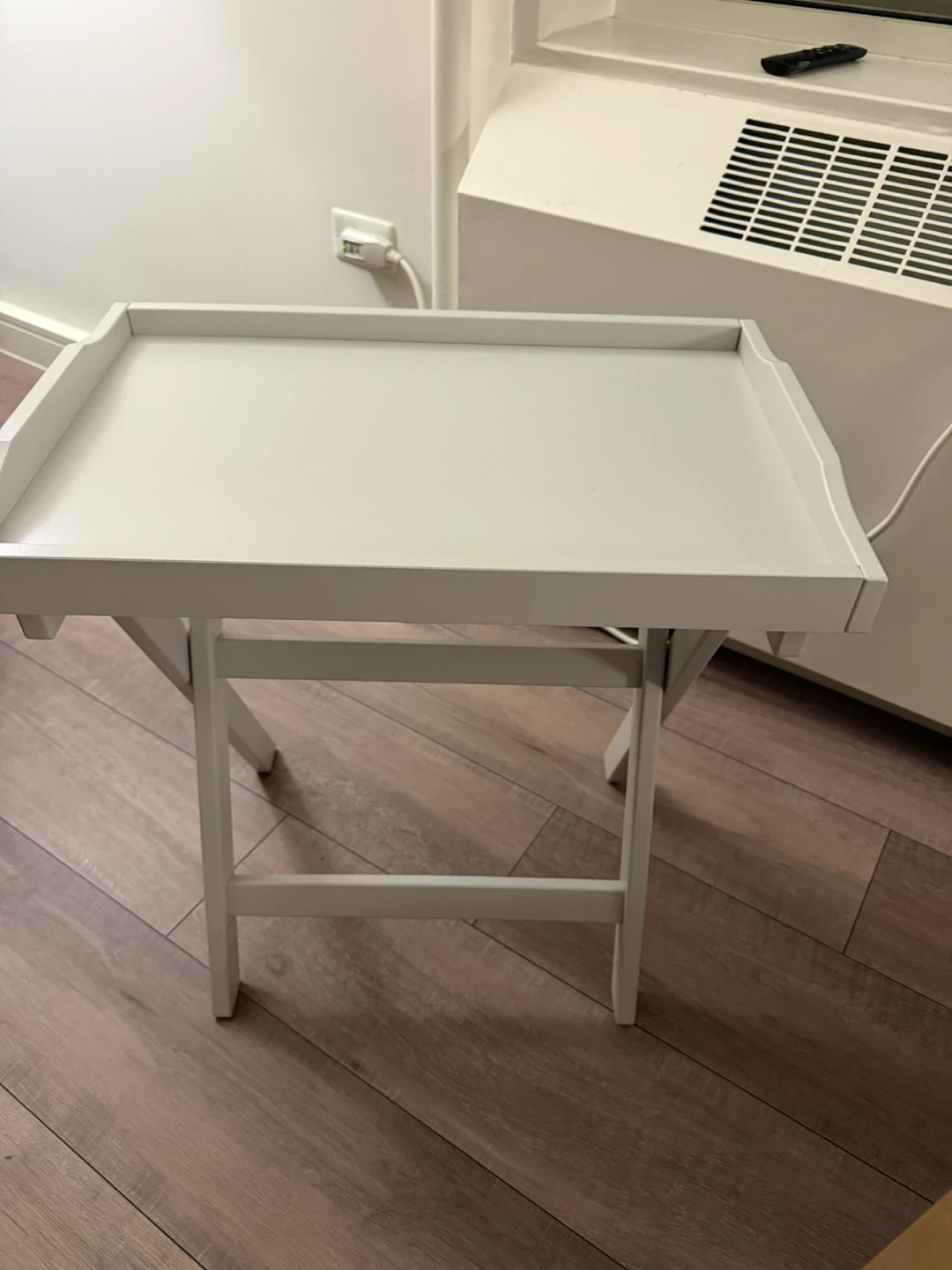 IKEA White Foldable Tray Table - photo 2