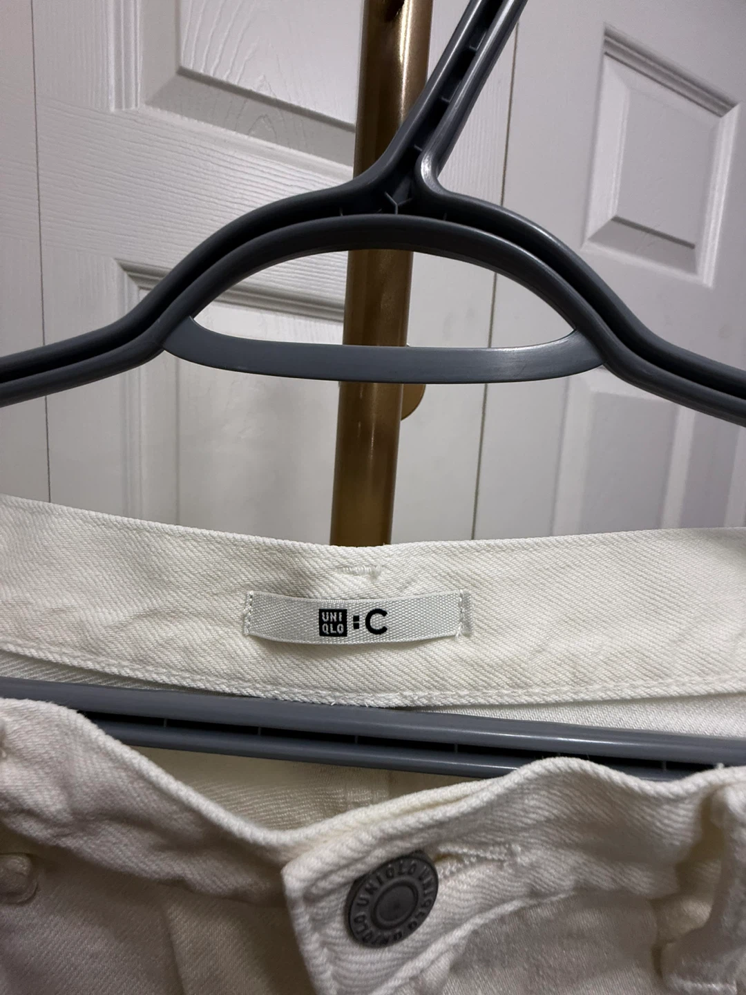 Uniqlo :C Off-White Wide-Leg Jeans - photo 3