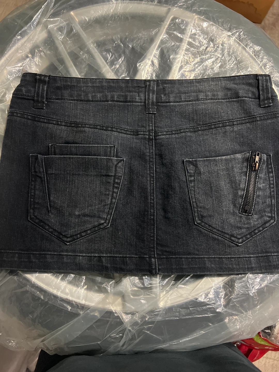 Seduction Black Denim Mini Skirt - photo 2