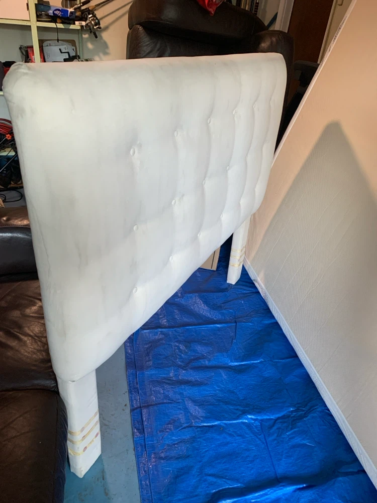 White Tufted Headboard
