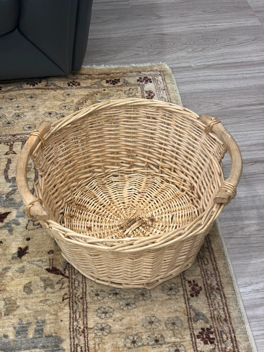 Large Round Wicker Basket