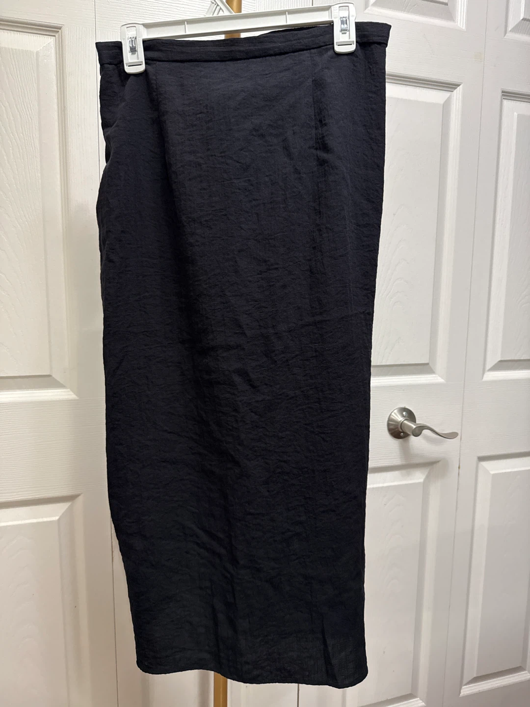 H&M Black Ruched Midi Skirt - photo 3