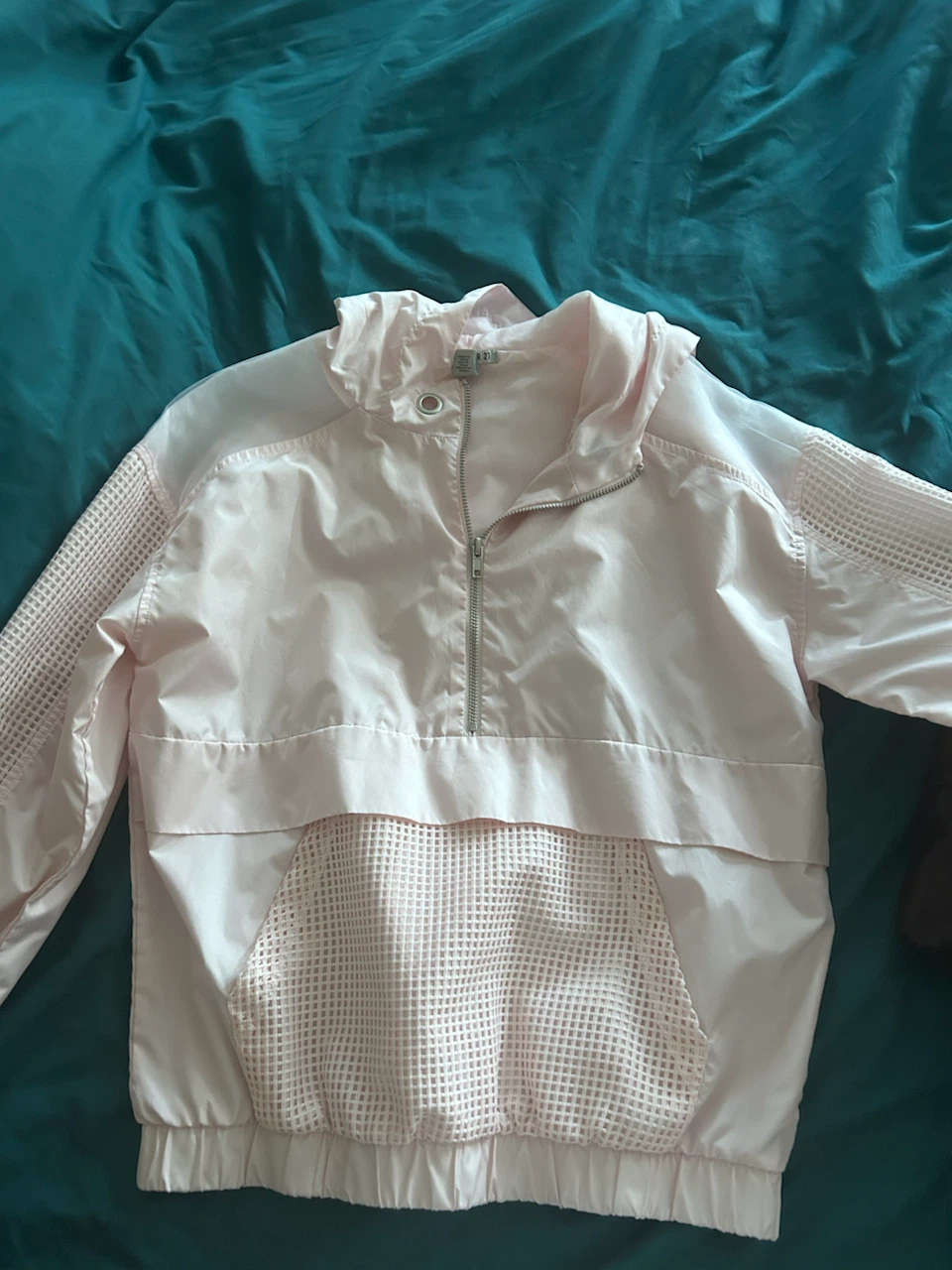 Forever 21 Pink Mesh Detail Windbreaker 🏈