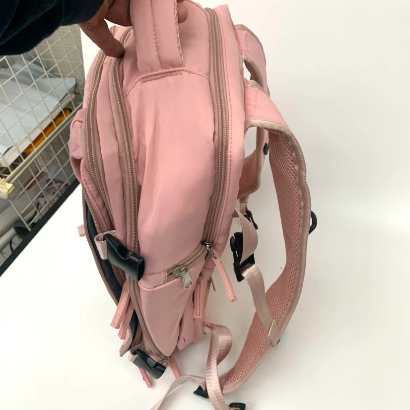 Pink Backpack Travel Bag School Daypack Carry On Work Laptop Bag - photo 5