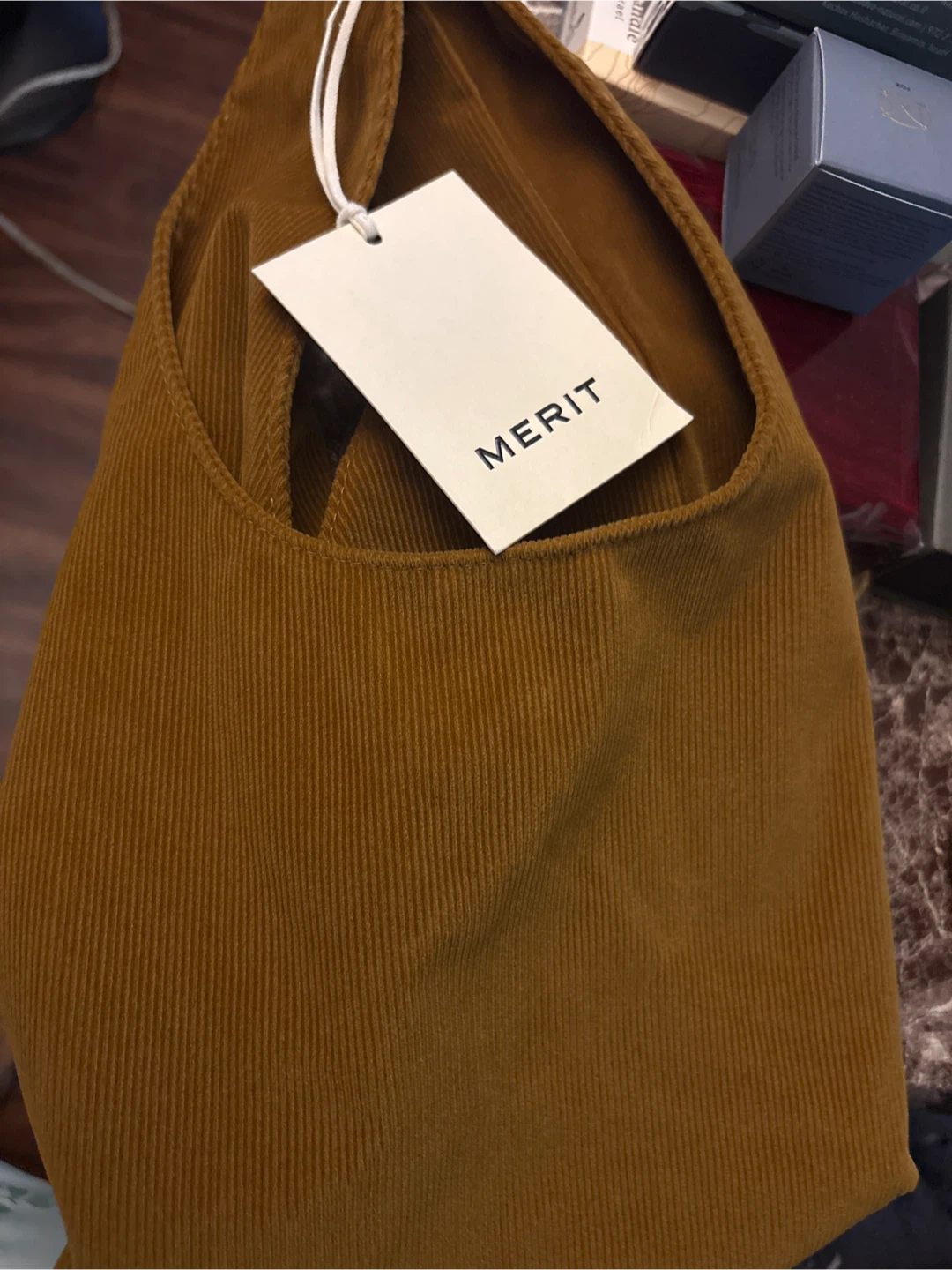 New Merit Brand Corduroy Knot Handbag 🏈