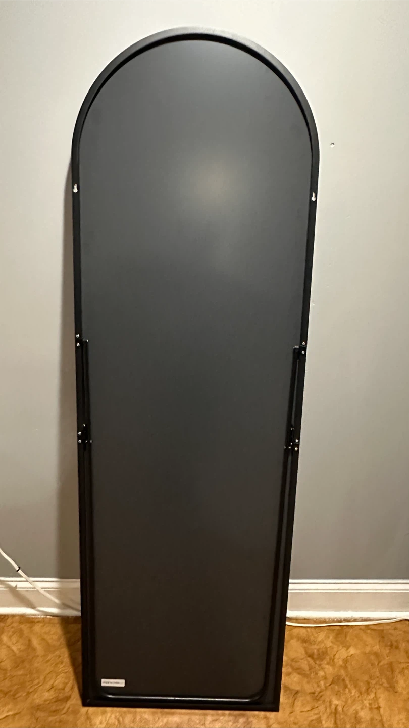 Arched Black Floor Mirror - photo 2