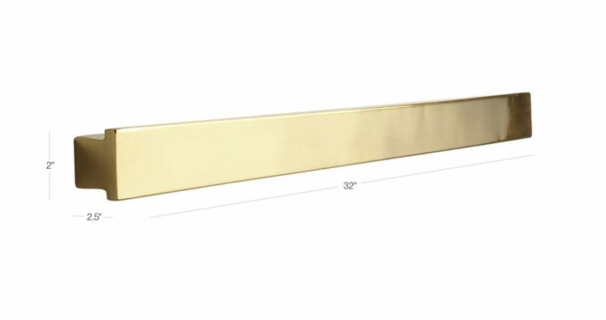 Crate&Barrel Gold Wall Ledge Shelf x3 - photo 3