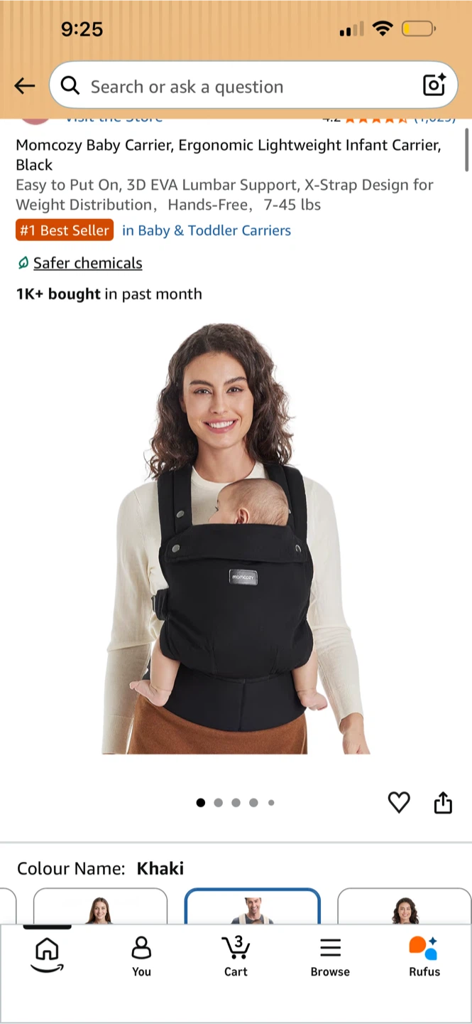 BNIB Momcozy Newborn Baby Carrier - photo 2