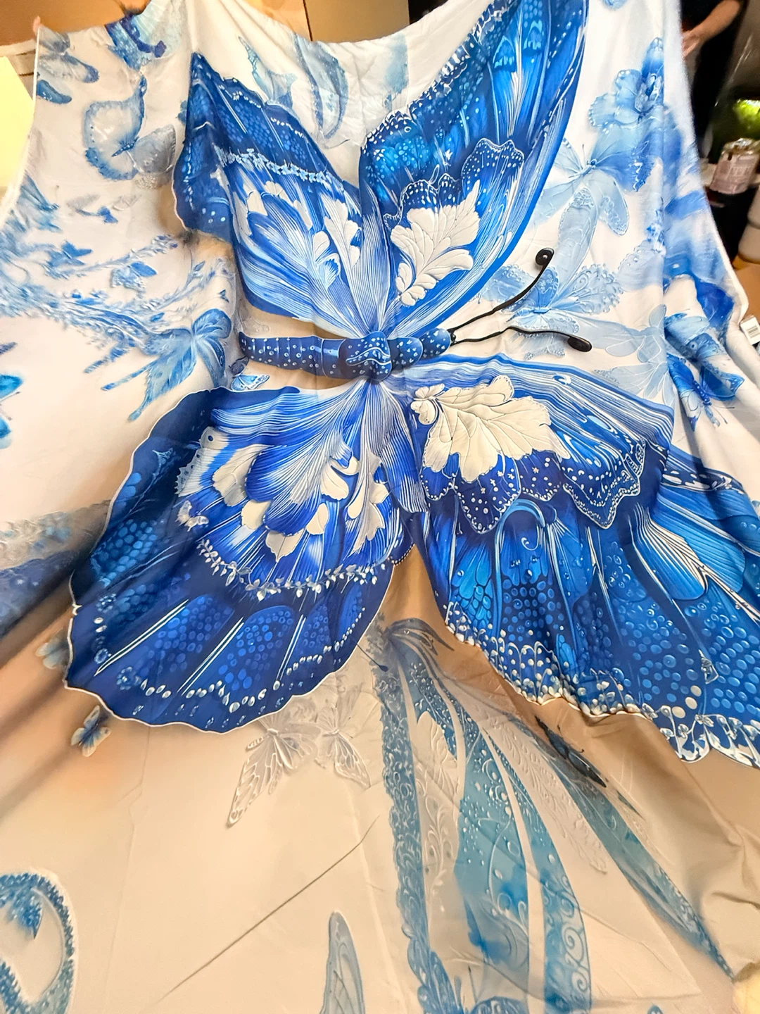 Blue Butterfly Pattern Decorative Duvet Cover (King size) - photo 3