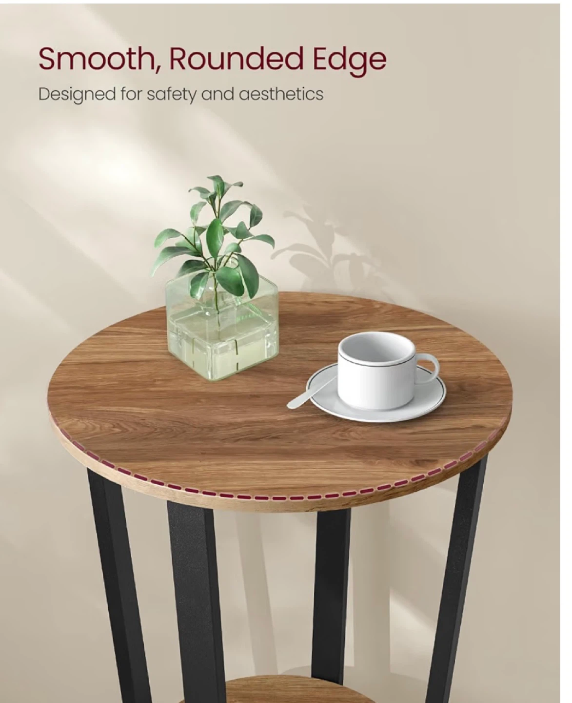 NEW! VASAGLE Round Side End Table - photo 3