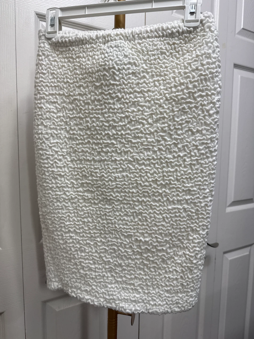 Miss V White Textured Pencil Skirt - photo 2