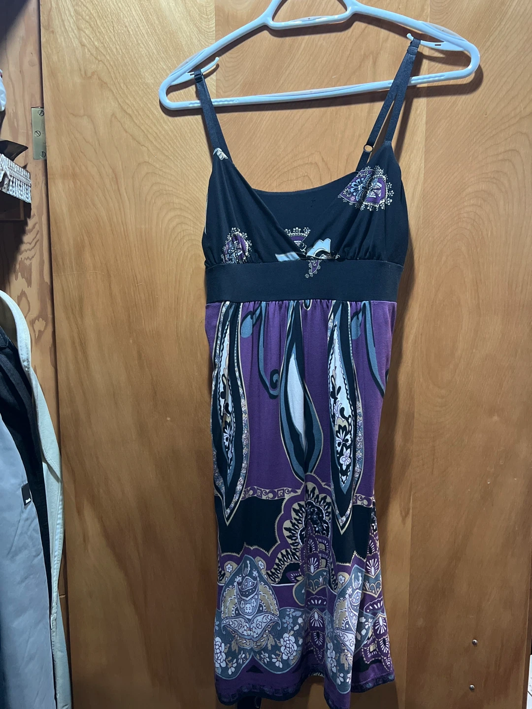 Women's Paisley Short Print Maxi Dress