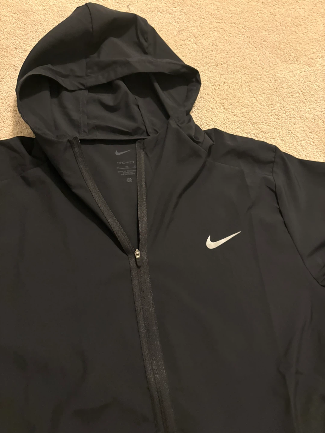 Nike Dri-FIT Black Zip-Up Hoodie