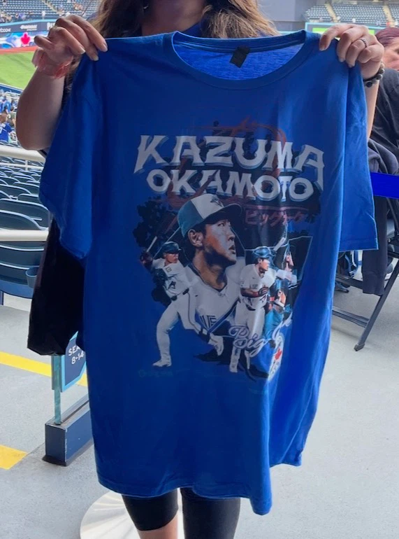 Toronto Blue Jays Kazuma Okamoto Graphic T-Shirt