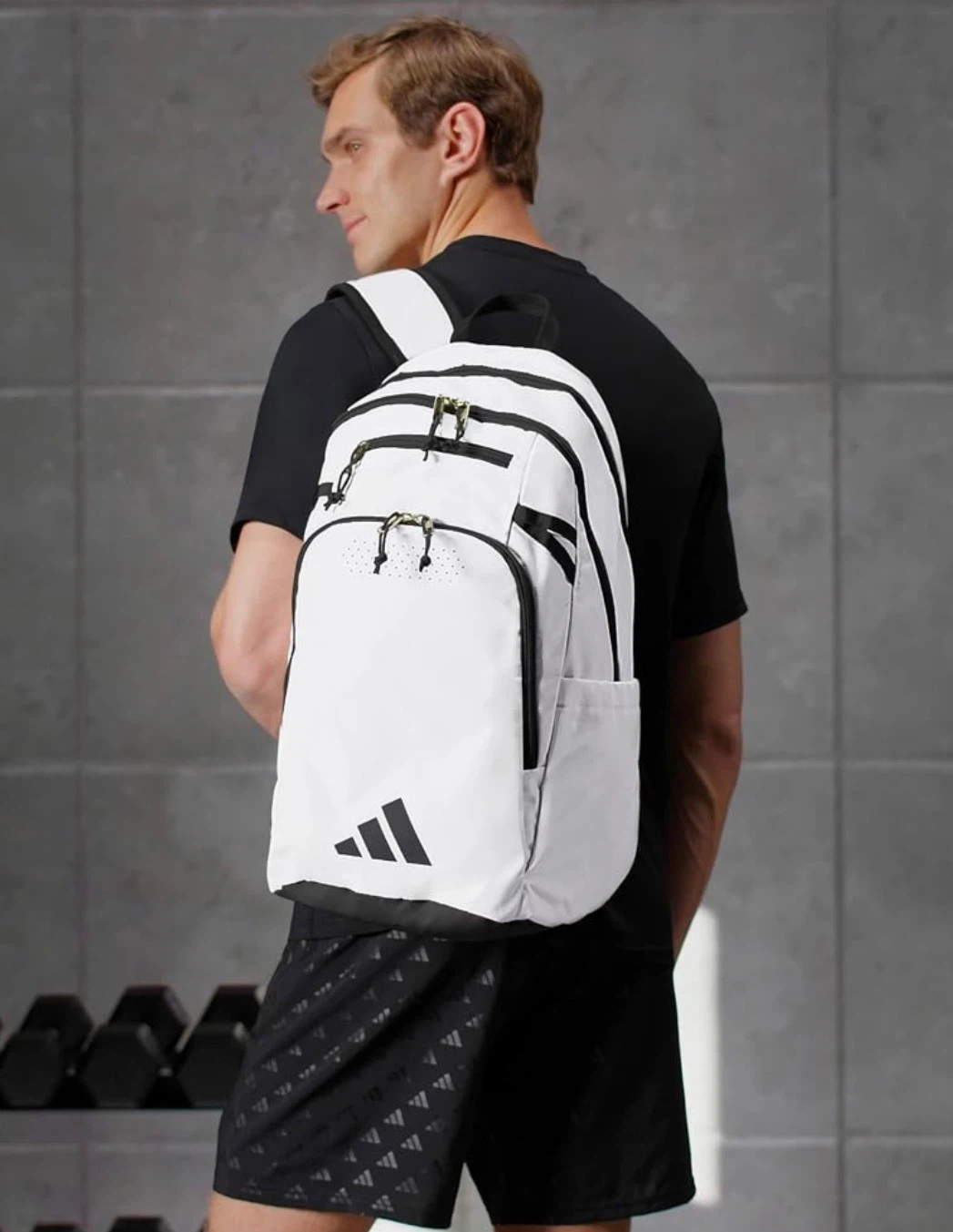 Adidas White Backpack